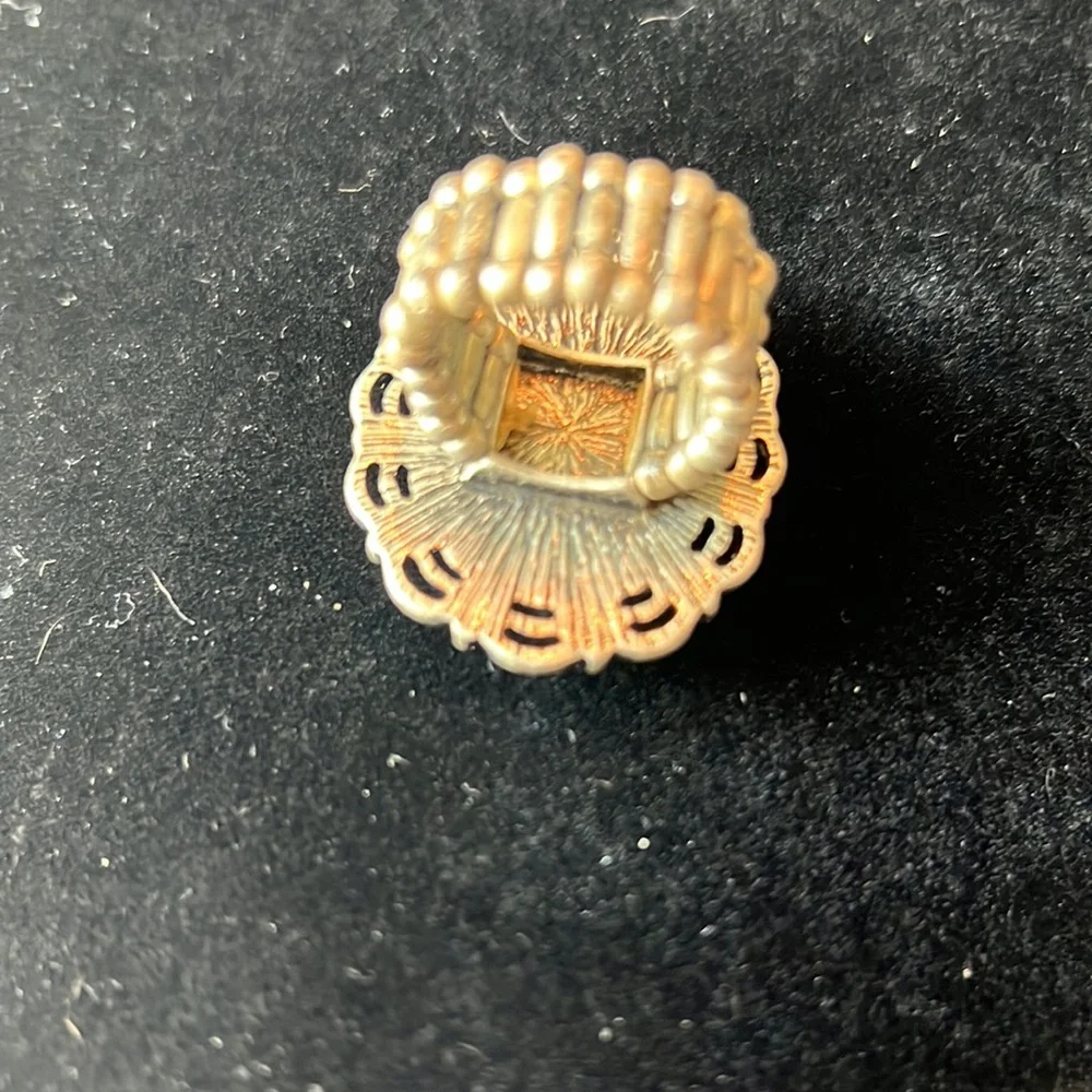 Costume Adjustable Peacock Statement Ring - Picture 3 of 4